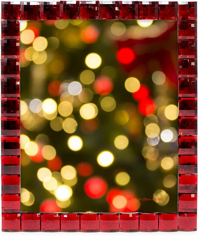 Isaac Jacobs Decorative Sparkling Jewel Picture Frame, Photo Display & Home - Image 2