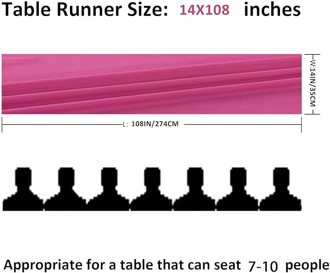 12Pack 9ft Chiffon Table Runner 14x108 Inch Sheer Romantic Table Runner - Image 2