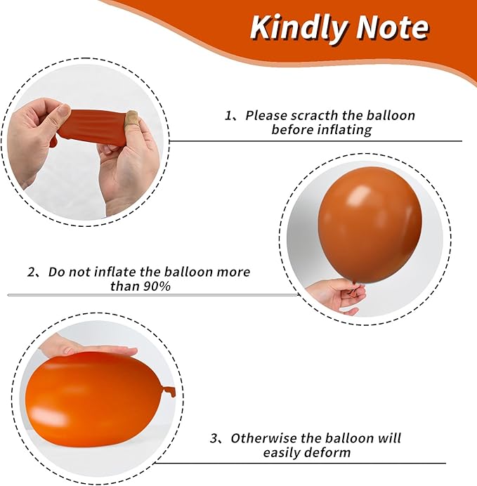 Burnt Orange Balloons - Image 3