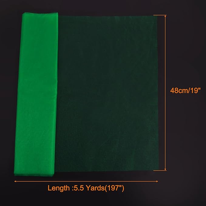 uxcell 19" by 5.5 Yard Tulle Fabric Backdrop Curtains - Image 2