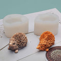 Cute 3D Hedgehog Scented Candle Mold 2 Pack Hedgehog Mold Silicone Mold by ESEDAGESiliconeMold