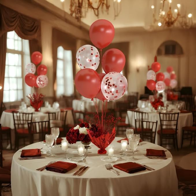 2 Set Red Balloon Table Centerpieces - Image 9