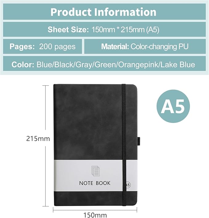 Personalized Notebook Custom Journal Notebook PU Leather A5 Can Customized - Image 2
