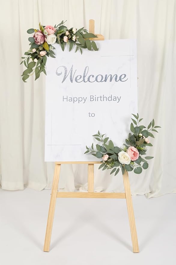 H&W 2pcs Artificial Wedding Arch Flowers - Image 8