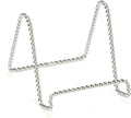 TRIPAR Decorative Twisted Wire Stand, Chrome Display Tabletop Easel Sleek & by TriparInternational