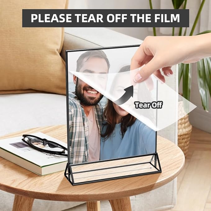 Acrylic Sign Holder 8.5X11 Clear Sign Holder, Double Sided Flyer Holder - Image 5