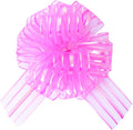 6 Pcs 6 Inch Pink Organza Pull Bow – Perfect by Unknown
