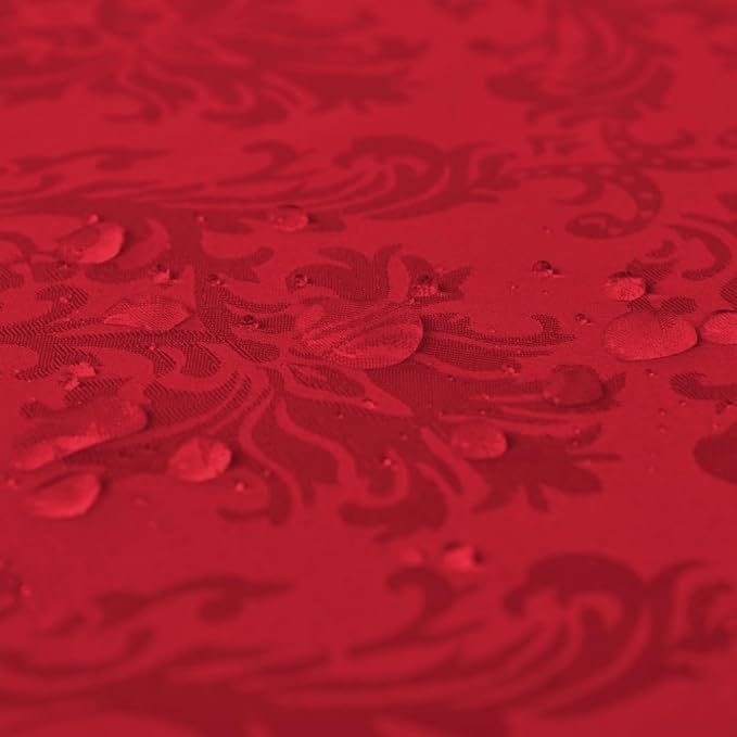 SASTYBALE Rectangle Jacquard Tablecloth, Damask Table Cloth SpillProof Wrinkle - Image 5