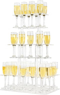 Champagne Tower, Rectangle Acrylic Champagne Display Rack Stand by LaumffonOfficial