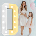 Pooqla 4 FT Light Up Marquee Numbers, Giant Mosaic Light Up Numbers Cool White by Pooqla