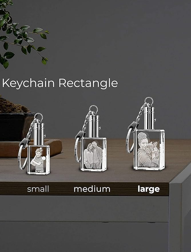ArtPix 3D Crystal Photo Custom Keychain Picture, Customized Personalized Gift - Image 4