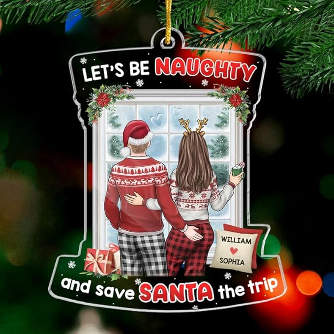 Pawfect House Save Santa The Trip Personalized Christmas Tree Ornaments - Image 6