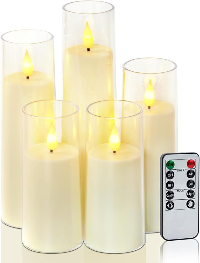 Amagic Flameless Candles Battery Operated, LED Candles by AMAGIC