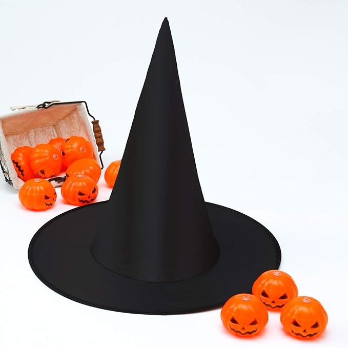 Elcoho 10 Pack Halloween Costume Witch Hat Accessory - Image 4