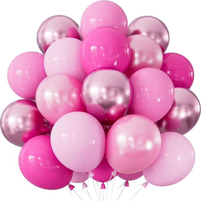 Pink Balloons Set by Adeyoo