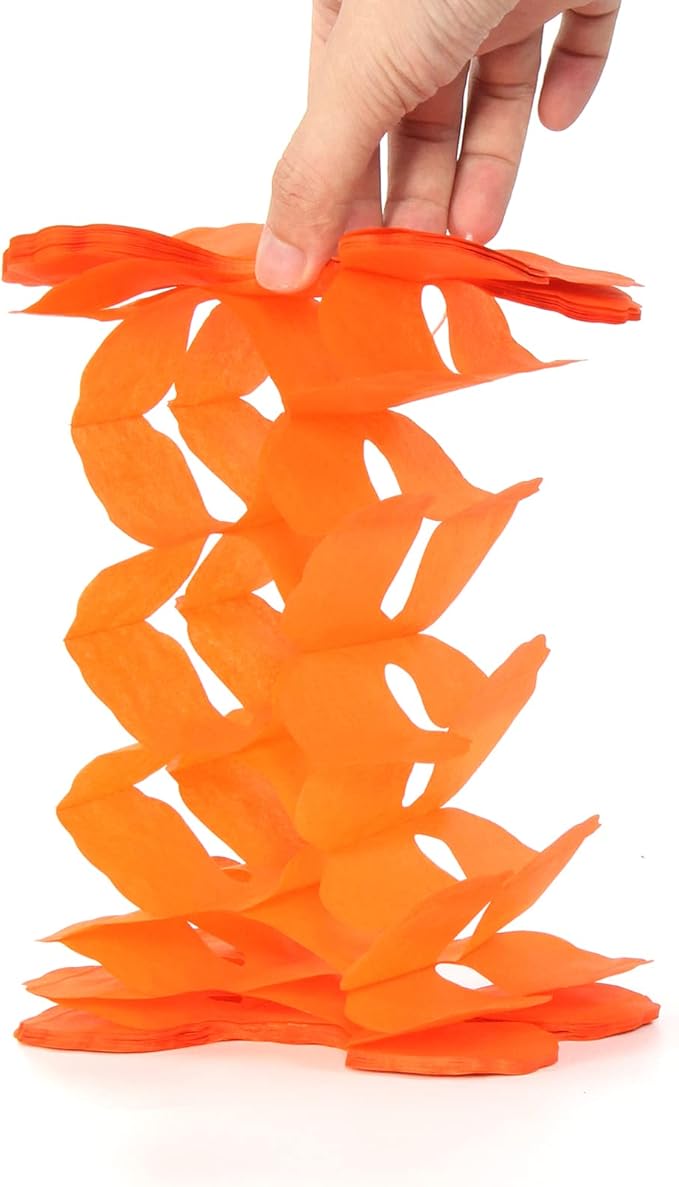 Black-White Orange halloween Party-Decorations Streamers-Garland - Image 3