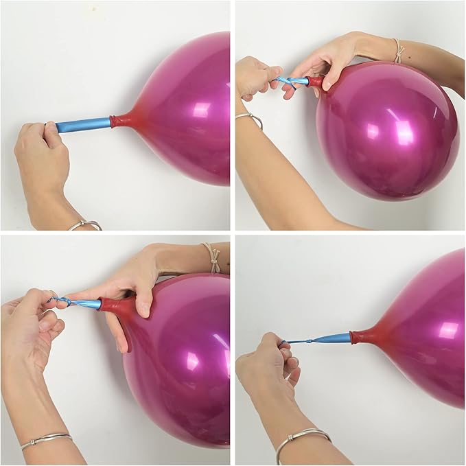 Chrome Hot Pink Balloons 12 Inch, Double-Layered Metallic Hot Pink Balloons - Image 4