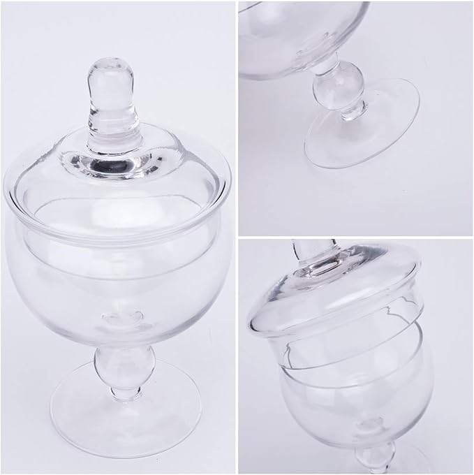 Glass Apothecary Jars with Lids, Small Storage Containers - Image 5