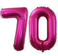 GOER Number 70 Balloons for 70th Birthday Party Decorations, 42 Inch Jumbo Foil by GOER