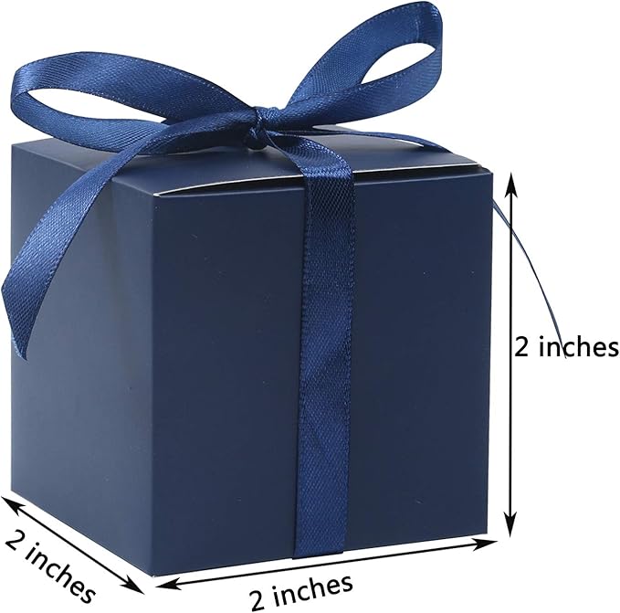 COTOPHER 60pcs Small Gift Boxes, Favor Boxes 2x2x2 inches Paper Gift Boxes - Image 5