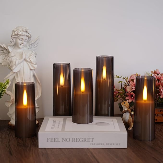 Flameless LED Candles, Upgraded Realistic Flickering Flame Battery Operated - Image 6