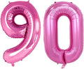 GOER Number 90 Balloons for 90th Birthday Party Decorations, 42 Inch Jumbo Foil by GOER