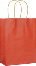 25 PCS Small Dark Red Gift Bags Kraft Paper Bags by ADIDOEVA