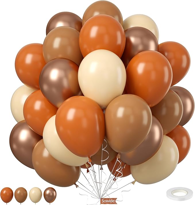 Burnt Orange Balloons by Sowide