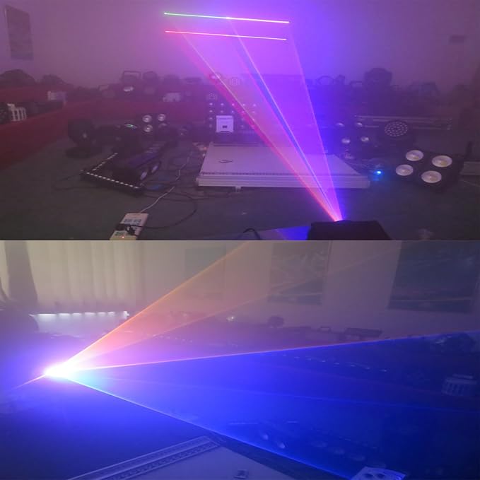 JUNMAN 1W RGB Full Color Animation Beam Stage Light DJ Disco Effect Lights - Image 5