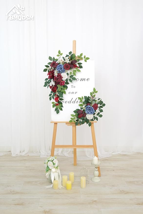 Pack of 2 Artificial Flowers for Backdrop Decoration, Wedding Arch Flowers - Image 2
