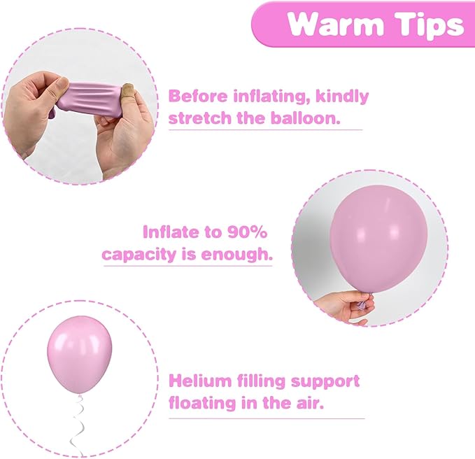 Pink Cow Balloons, 12 Inch Pink Cow Print Balloons, Pastel Hot Pinks Cows - Image 3