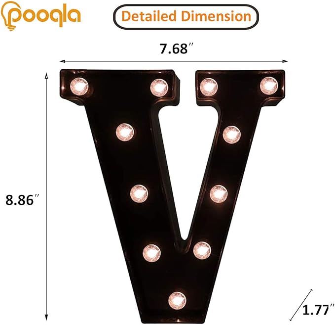 Decorative LED Illuminated Letter Marquee Sign - Image 4