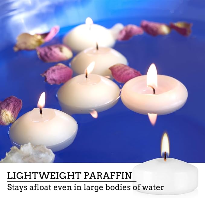50 Floating Candles, Smoke-Free and odorless, Burning continuously - Image 4