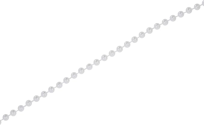 Mandala Crafts 4mm Faux White Pearl Beads Roll - Image 2