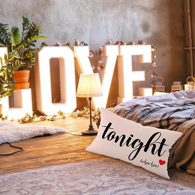 Mancheng-zi Funny Couples Reversible Soft Pillow Cover, Wedding Anniversary - Image 3