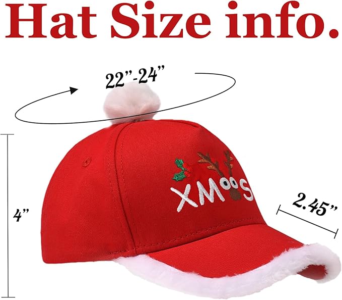 Christmas Santa Baseball Hat Santa Claus Costume hat - Image 2