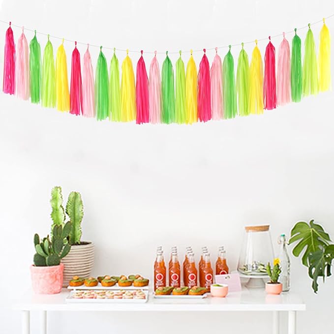 Hawaiian-Themed Pool Party-Decorations Tassel Garland - Image 5