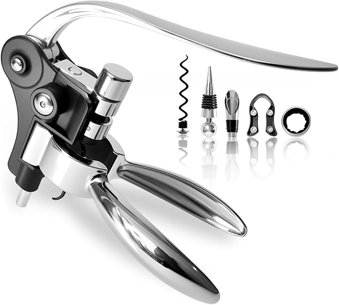 DEMARRE Silver Rabbit Corkscrew Wine Opener, Luxury Wine Bottle Opener by Unknown