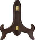 uxcell 6" Easel Plate Holder, Wooden Folding Display Stand Brown by uxcell