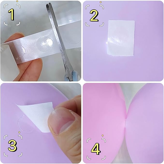 80 Balloon Clips and 100 Dots Glue Points and a Tie, - Image 9