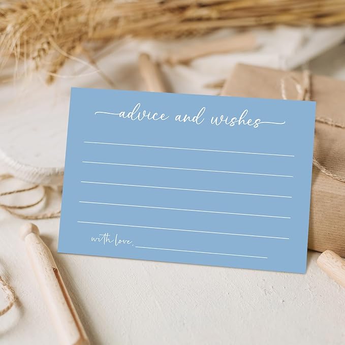 Bule Advice and Wishes Card, Advice Cards - Image 4