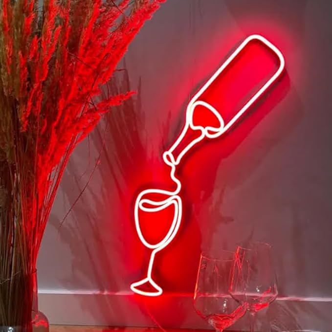 LED Wine Glass Neon Sign - Image 5