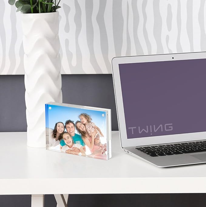 TWING 5x7 Acrylic Frame for Pictures, Picture Frame 5x7, 12 + 12MM Thickness - Image 6