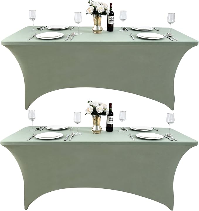 124 2-Pack 8ft Spandex Table Covers by Unknown
