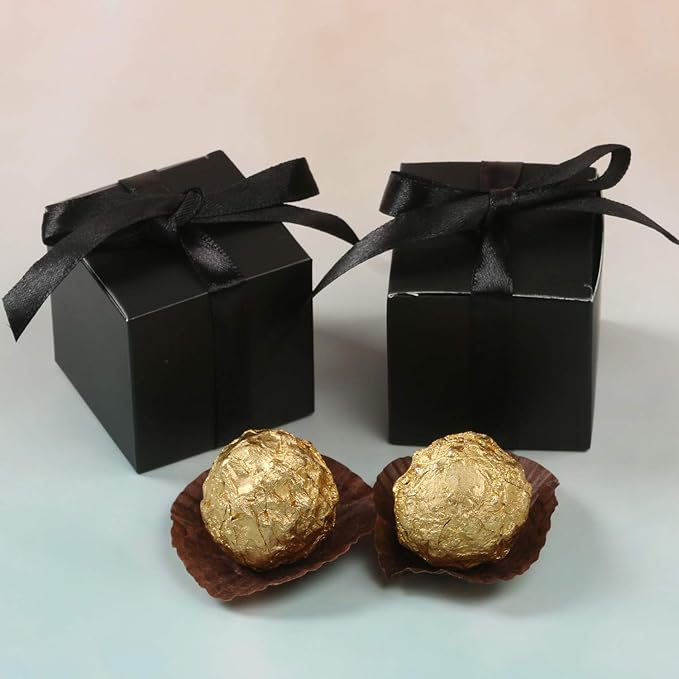 COTOPHER 100pcs Wedding Favor Boxes, Paper Gift Boxes 3x3x3 Inches Small Gift - Image 5