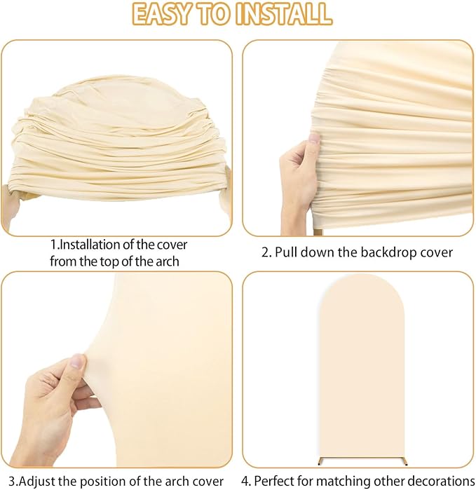 FUHSY Wedding Backdrop Arch Stand - Image 8