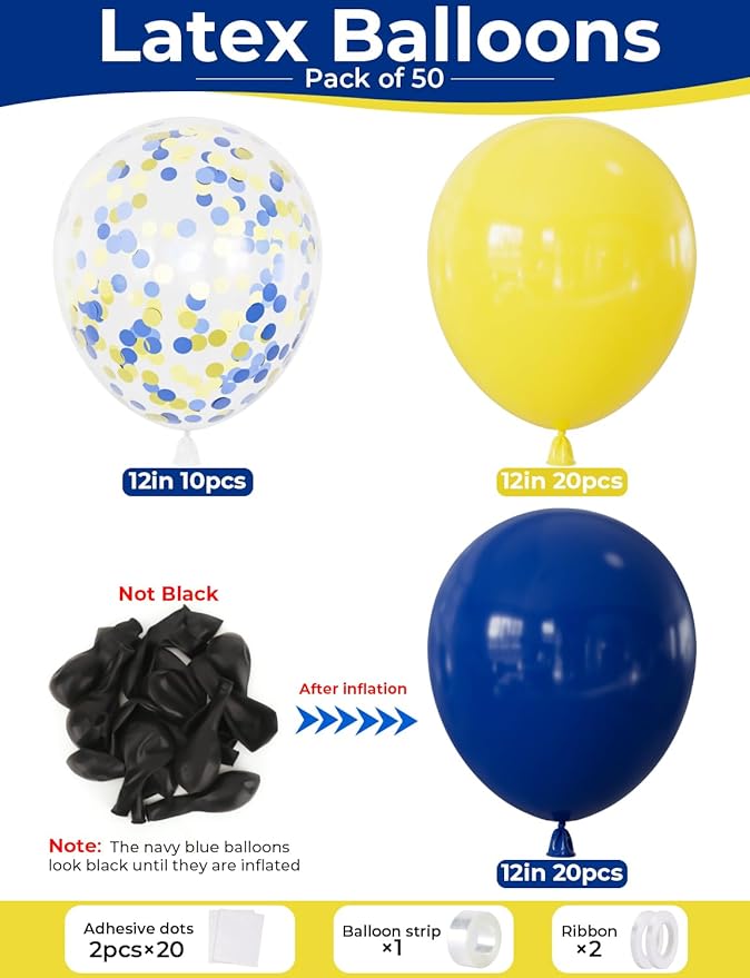 Blue and Yellow Balloons - Image 4