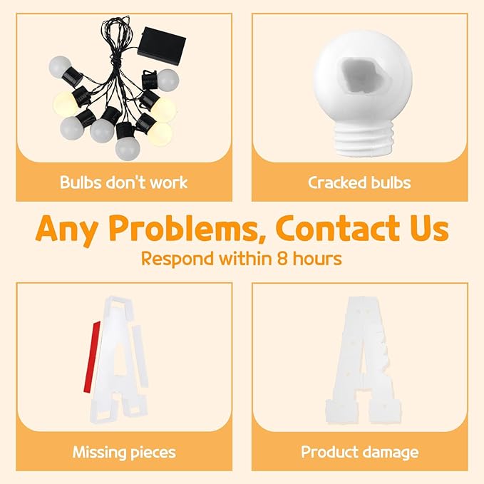 Marquee Letters 3 Feet Tall Large Light Up Letters Q Happy Birthday Decorations - Image 2