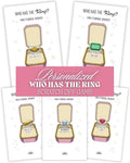 Who Has The Ring Bridal Shower Scratch Off Game by COTIERBRAND