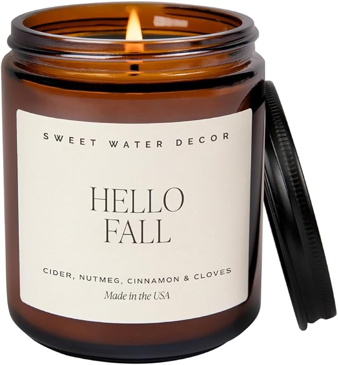 Sweet Water Decor Hello Fall Soy Candles by SweetWaterDecor
